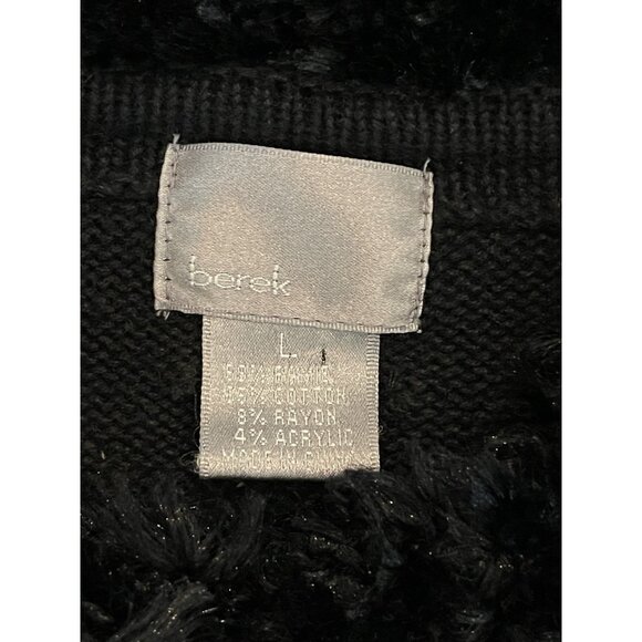 Vintage Berek Ugly Christmas Sweater Size Large Winter Ski Ice Skate Embellished - Picture 5 of 12